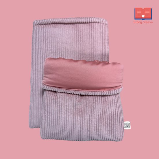 Story Sleeve - Book Sleeve / E-reader Sleeve Small Rib Blush - 27 x 23 cm - Ook geschikt voor E-reader - Boekenhoes - Boekbeschermer - Boekhoes - Booksleeve - Voor boek van Merkloos