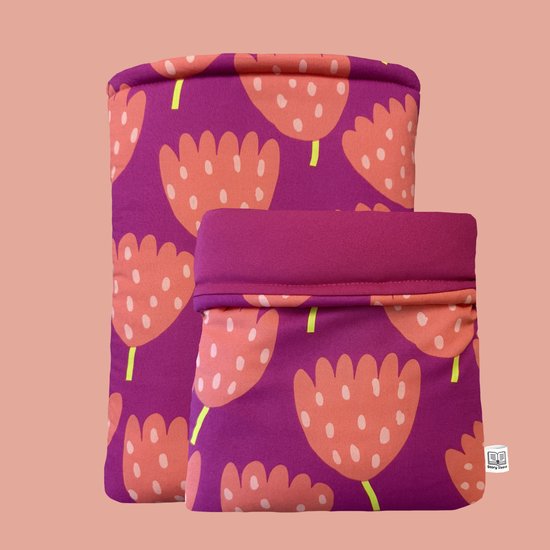 Story Sleeve - Book Sleeve / E-reader Sleeve Spring Fling - 27 x 23 cm - Ook geschikt voor E-reader - Boekenhoes - Boekbeschermer - Boekhoes - Booksleeve - Voor boek