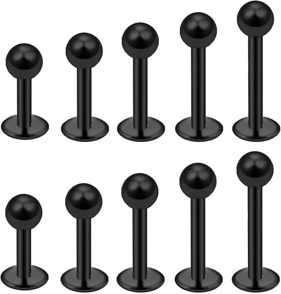 Studs 16G Rvs Plastic Platte Terug Helix Tragus Kraakbeen Oorbel Stud 4-12MM Monroe Medusa Piercing Sieraden Zilver Goud