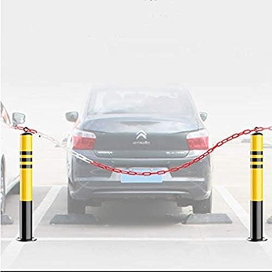 stuks beveiligingspaaltjes voor oprit, scheidbare beweegbare kolom parkeerbarrière, verkeerskegels voor commercieel of privégebruik (76 × 800 mm)