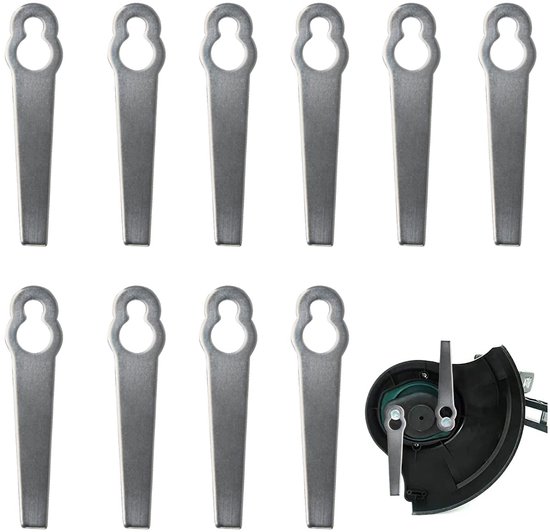 Stuks, reservemessen, grastrimmer, metaal, grastrimmers, in plaats van nylonmessen of kunststof messen