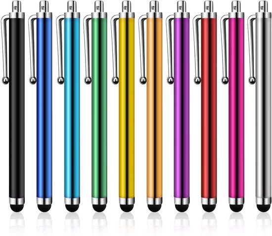 Stylus Pen [10 Pack] Universele capacitieve touchscreen pennen voor tablets, iPad Mini, iPad Pro, iPad Air, Smartphones, Samsung Galaxy - Meerdere kleuren