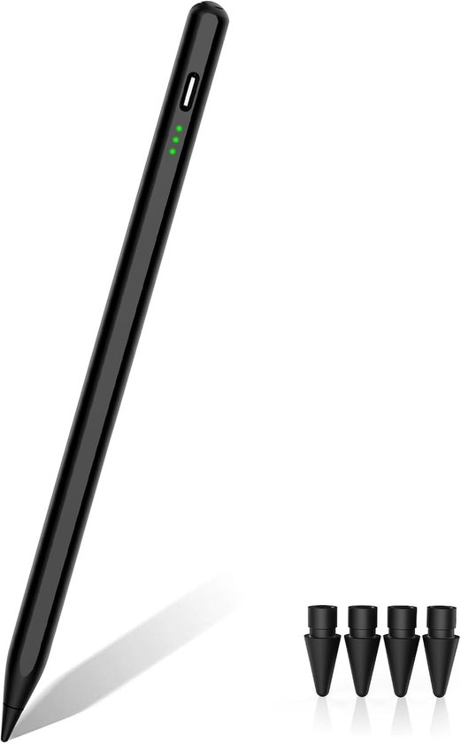 Stylus Pen compatibel met Apple Pencil, pen voor iPad (2018-2025), invoerpennen iPad Pencil compatibel met iPad/iPad Pro/iPad Mini/iPad Air, Palm Rejection, magnetisch, gevoelig
