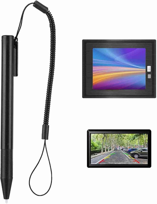 Stylus Pen Met Lente Touw Resistive Touchscreen Stylus Schrijven Pen Anti Kras voor POS PDA Navigator MP4