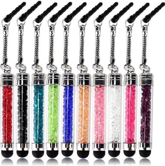 Stylus pen /Mini touch pen geschikt voor iPhone, iPad , iPod /Samsun tablets... mix kleurjes 4 stuks van Merkloos