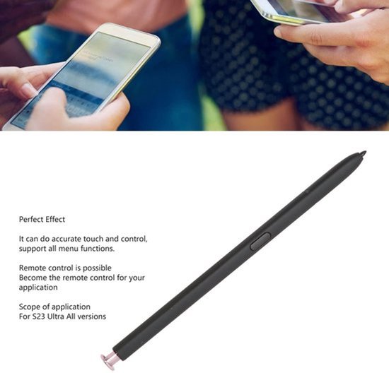 Stylus Pen - Vervanging voor S23 Ultra - Touch met 5 Punten - Klikknop voor Air Command - Slimme Selectie/Functies - Schrijf/Selecteer op Scherm - Styluspen