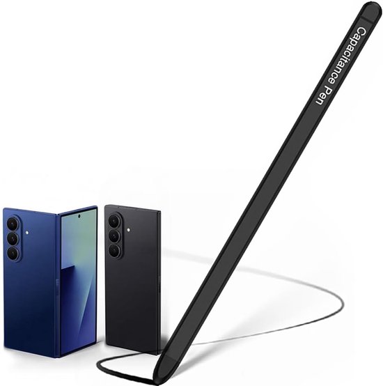 Stylus Pen voor Galaxy Z Fold7/Fold6/S25 Ultra, dunne pennen met metalen behuizing, S Pen Stylus Galaxy zwart vervanging voor Samsung 5,8 mm tablet