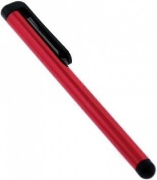 Stylus pen voor iPhone, iPad en iPod Touch (rood) van Merkloos
