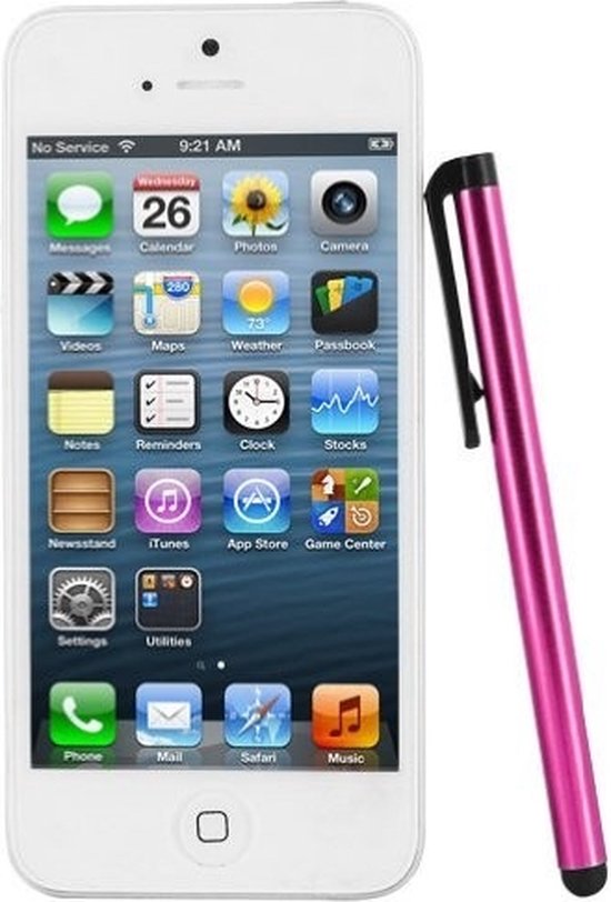 Stylus pen voor iPhone, iPad en iPod Touch (roze) van Merkloos