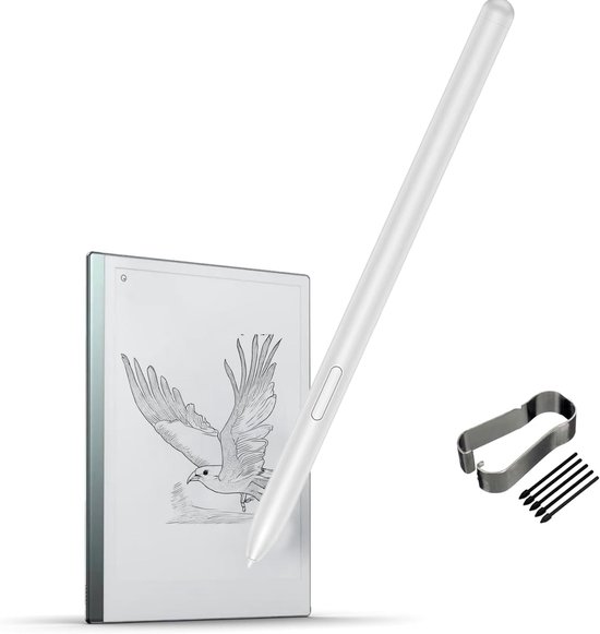 Stylus pen voor Remarkable 2 - compatibele stylus pen zonder gum - met gratis nibs/pennen (beige)
