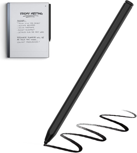 Stylus pen voor Remarkable 2 - EMR stylus met gum - 4096 drukniveaus - palmafwijzing en kantelgevoelig