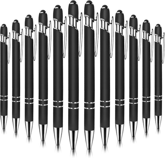 Stylus Pen voor tablet en smartphone - 12 Stuks - Styluspen - Tablet pen - Touch Pen - Voorzien van clip - Tekentablet van Sydey