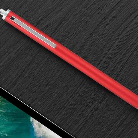 Stylus pen voor touchscreen - universele touchscreenpen - rood - beschermt tegen vingerafdrukken - ServiceTopper
