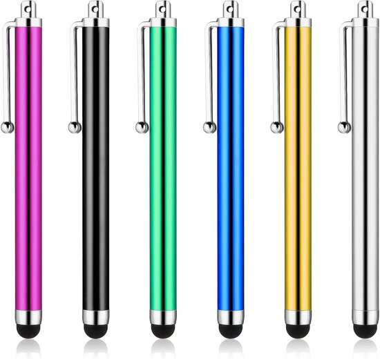 Stylus-pennen voor touchscreens, 6 stuks universele tabletpennen