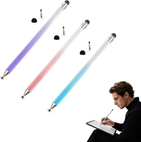 Stylus Pennen voor Touchscreens Bieden 2-in-1 Precisie
