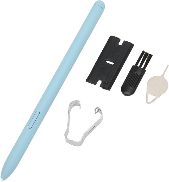 Stylus Pennenset voor Tab S6 Lite, Hoge Precisie Universele Stylus met 5 Punten, voor SM P610 SM P615 Tablet (Blauw)