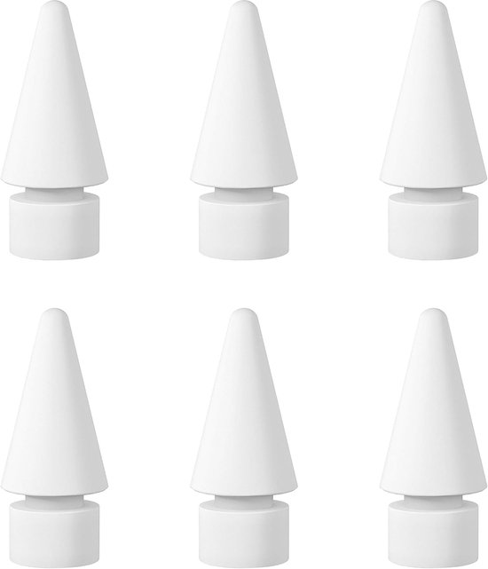Stylus Potlood Tips Vervanging voor Apple Pencil 1e Gen & 2e Generatie (6 stuks), Pen Nibs Compatibel met iPad Pencil.