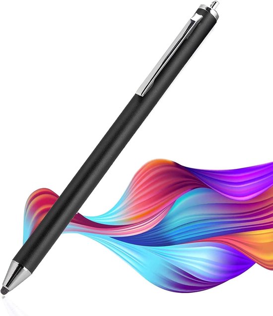 Stylus, stoffen touchscreen-touchscreen Stylus-pen, hoge gevoeligheid en precisie, touchscreen-stylus beschermen voor Smartphones-tablet(Zwart)