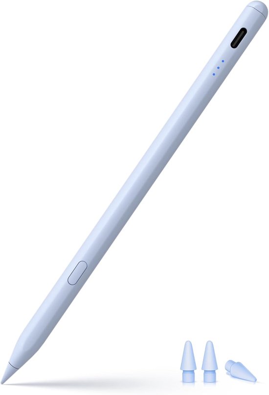 Stylus voor Apple iPad 2018-2026, snel opladen met handpalmafwijking, kanteldetectie, compatibel met iPad 11/10/9/8/7/6/A16, Mini 7/6/5, Air M4/M3/M2 11"/13"/5/4/3, Pro M5/M4 13"/12. 9″/11 ″