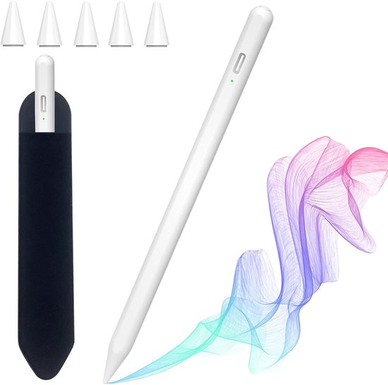 Stylus voor iPad 10e Generatie, Tablet Pen met Palmterugwijzing, Touchscreen, Hoge Precisie - Geschikt voor iPad 6/7/8/9/10, Air 3/4/5, Mini 5/6 (2018-2024)