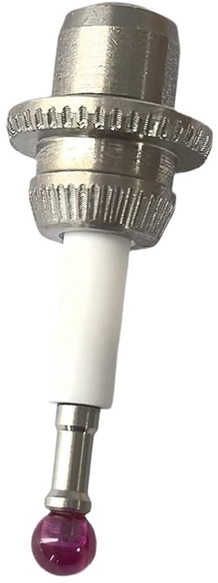 Stylus voor Meetkop - Meetpen Ruby Bal - 3D Meten - Keramische Staal - 4mm - Wit