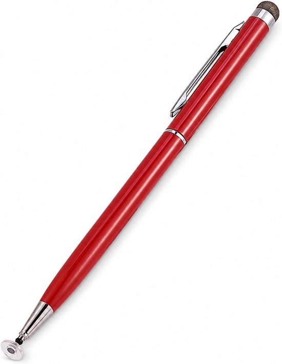 Stylus voor touchscreen, tablet, hoge gevoeligheid, universeel, capacitief, touchscreen, compatibel met tablets, smartphones (rood)
