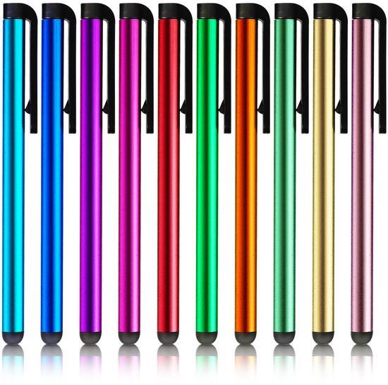 Styluspen Hoge Precisie - Touchscreen Pen voor Tablet - Universele Styluspennen - Mobiele Telefoon Pen - 10 Stuks - Aluminiumlegering