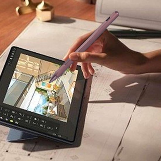 Styluspen, MPP 2.0 Tilt Palm Rejection Oplaadbare Actieve Pen met 3 Vervangende Penpunten, Laptop Stylus Pen met 4096 Drukgevoeligheid (-2612240035114)