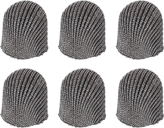 styluspen tips 6 mm - 6 stuks geleidende gaasvezel - voor touchscreen apparaten - vervangbare penpunten - ServiceTopper