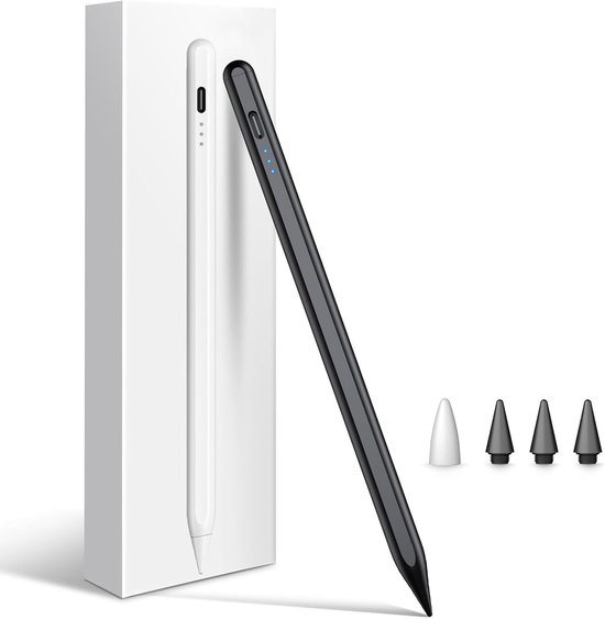 Styluspen voor iPad 2026-2018 met sneller opladen, kantelsensor potlood compatibel met iPad 10/9/8/7/6,11th A16, Air 11/13 M2/M3/M4, Pro 11/13 M4/M5, Pro 12,9 inch, Air 5/4/3, Mini 7/6/5