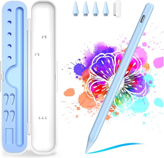 Styluspen voor iPad A16/10e/9e generatie, 10 minuten snel opladen voor Apple Pencil en iPad Pen, compatibel met iPad A16/10e/9e/8e/7e/6e/Pro 13''11''M4/12.9"/Air 11'' 13'' M3/M2/Mini 6/5
