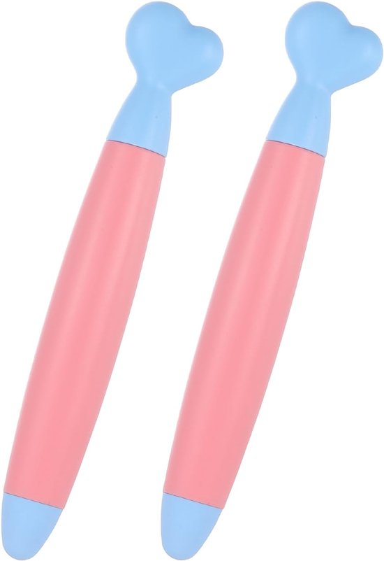 Styluspennen 115 x 16 mm - lichtroze - hoge gevoeligheid - krasvrije digitale pen voor touchscreen apparaten - 2 stuks - m-winkel