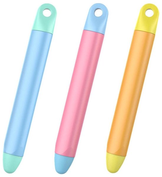 Styluspennen voor kinderen (3-pack) – Siliconenpuntjes, schermbeschermer, geschikt voor iPads, tablets en smartphones (roze/oranje/blauw)