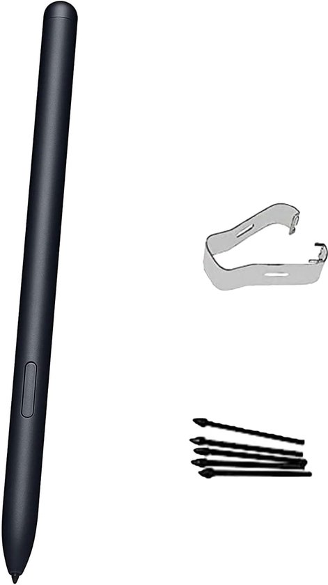 Tab S7 Stylus Pen T870 T875 S Pen Vervanging Touch Pen voor Samsung Galaxy Tab S7 Pen SM-T870 T876B Tab S7+/S7 Plus S Pen T970 SM-T976B +Tips/Penpunten (Mystic Black)