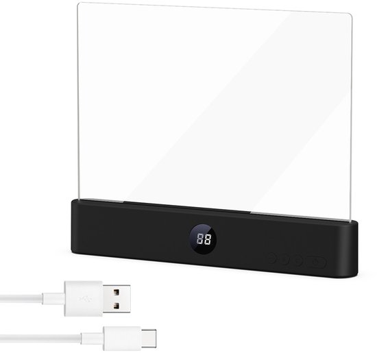 Tablet leeslamp, LED leeslamp voor bed, boek leeslamp, oogbeschermende leeslamp, leeslamp, leeslamp, leesnachtlampje (zwart) van Bonnio