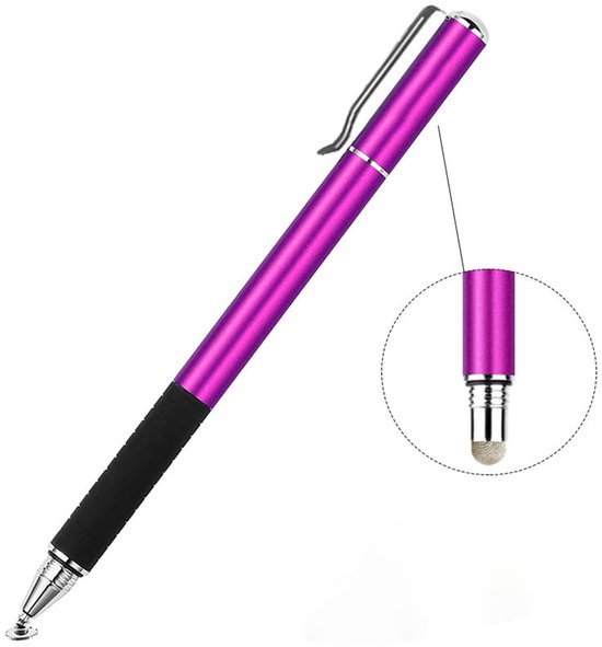 Tablet Pen voor Alle Tablets -1 Stuks - Silicone Touch Screen Pen - Stylus Pen - Compatibel met Alle Tablets en Mobiele Telefoons -Styluspen - Tablet pen - Smartphone - Tekentablet - Touc -Universele Stylus Pen Met 2 Verschillende Tips