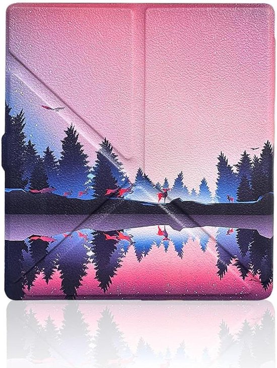 Tablethoes - Beschermhoes E-reader - Bescherming E-reader - Automatische Slaap/Waakmodus - 7 inch - Camouflage