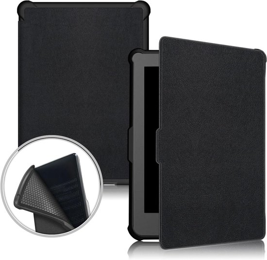 Tablethoes Kobo Clara HD - E-reader hoes - Bescherming e-reader - Tri-Fold Smart Case - Ultraslank - Zwart