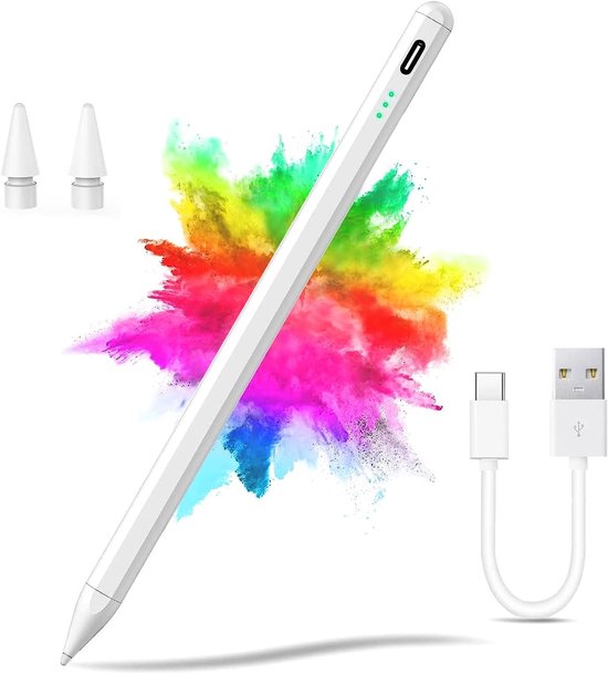 Tabletpen, touchscreen-pen, hoge gevoeligheid en precisie met 2 verwisselbare punten, compatibel met Samsung/Vivo/Xiaomi/Huawei/smartphone/Android/iOS