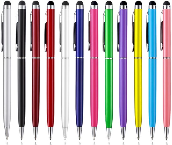 Tabletpen voor touchscreen - Capacitatieve Styluspen - Universele Tabletpen - Geschikt voor iPad/iPhone - Lichtgewicht 6 g - Verwisselbare vulling