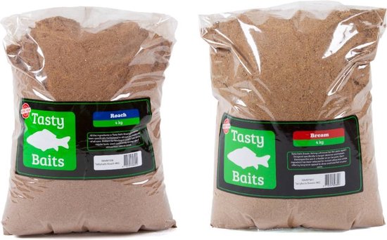 Tasty Baits Brasem & Voorn Compleet Lokvoer - 2x 4kg - Lokvoer - Witvis - Kant en Klaar van Merkloos