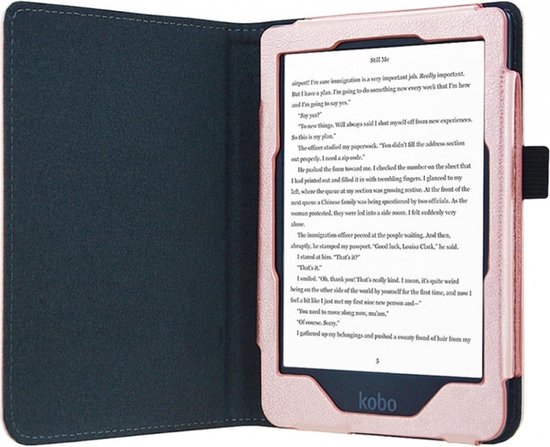 Technow Sleepcover - Hoesje geschikt voor Kobo Nia Hoes - Rose van Merkloos