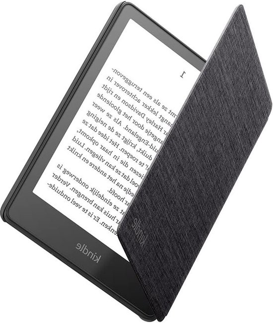 Textiel Kindle Paperwhite Hoes - 11e Generatie (2021) Zwart van T