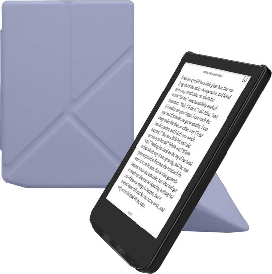 Thijox - Hoesje voor Pocketbook Verse/Pro/Color/Vivlio Light/Light HD - Magnetische Flip Case - Kunstleer - Lavendel - Bescherming voor eReader - Stij