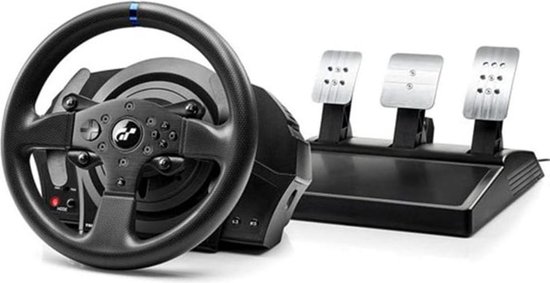 Thrustmaster T300 RS GT Force Feedback Racing Wheel - Officiële Gran-Turismo licentie - PS5 / PS4 / PC - REALSIMULATOR Force Feedback - verwisselbaar stuur - borstelloze motor, systeem met dubbele riem - magnetische techniekwerkt met PS5-games van Thrustmaster