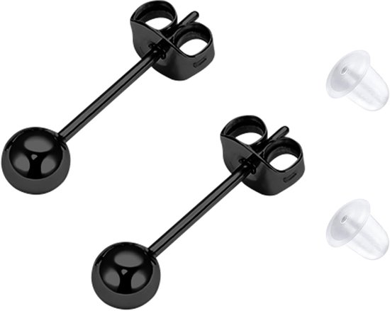 Titanium bolvormige oorstekers, medische oorstekers, goud, zilver, 3 mm, 4 mm, 5 mm, 6 mm, hypoallergeen, ronde kogeloorbellen voor gevoelige oren, voor dames en heren