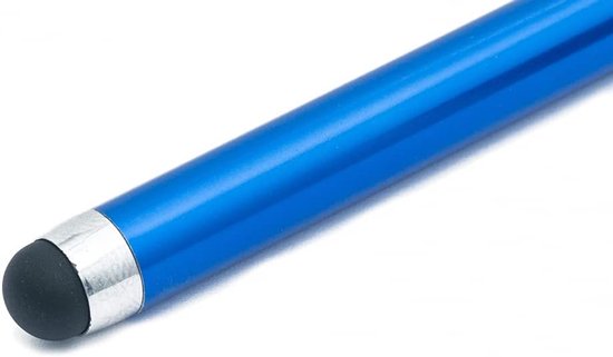 Touchpen Stylus in blauw aluminium voor Tablet Smartphone Laptop Surface