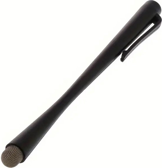 Touchscreen Pen - Stylus Pen voor Smartphone / Tablet PC Schrijven - Tekenen - kleur zwart - met silver fiber cloth head van Jinfa®
