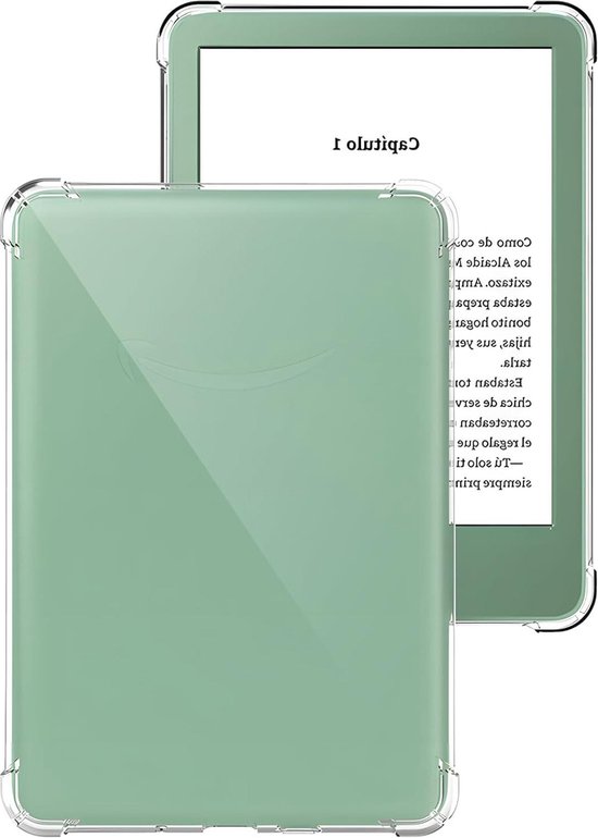 Transparant hoesje lichtgewicht zachte flexibele TPU achterkant vier hoeken beschermhoes voor Kindle Paperwhite Signature Edition - 11e generatie 2024 . van MoKo