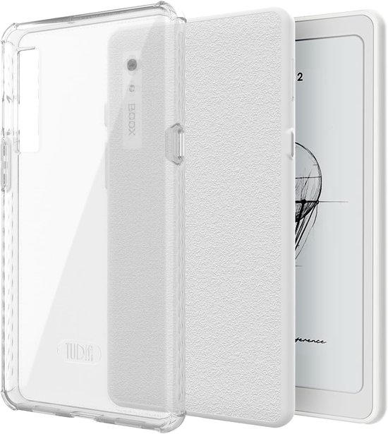 TUDIA SKN Clear hoes voor Onyx Boox Palma 2 E-reader - Back Cover - Verstevigde hoeken - Transparant van TUDIA